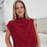 Splurge Balloon Top - Burgundy