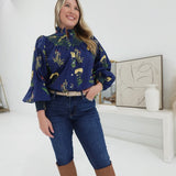 Judith Top - Indigo