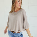Ribbed + Ready Top - Ash Mocha