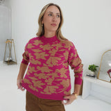 Tyner Sweater - Magenta Taupe