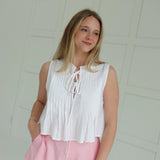 Maeve Linen Shorts - Pink