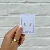 Screwback Stud Earrings - Abigail Sparkle