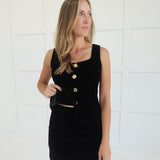 Passionate For Velvet Set - Black