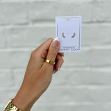 Screwback Stud Earrings - Abigail Sparkle