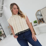 Esme Ribbon Sweater - Cream