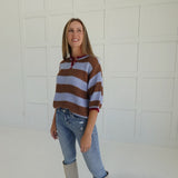 Come One, Come All Sweater - Brown/Blue