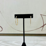 Rhinestone Paved Hoops - 30mm