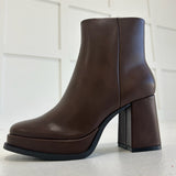 The Daphne Bootie - Brown