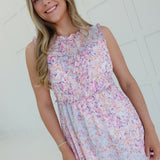 Misty Ruffle Midi Dress