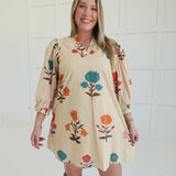 Wished You Well Mini Dress - Ecru