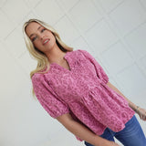 Jameson Printed Top - Pink