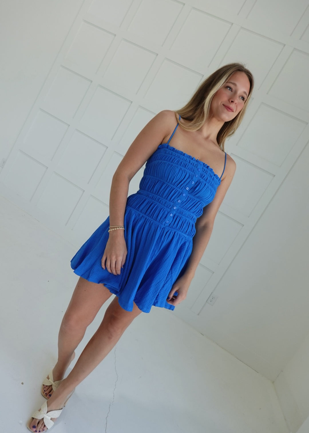 Mirage Smocked Mini Dress