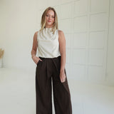 On My Dime Trousers - Brown