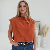 Splurge Balloon Top - Rust