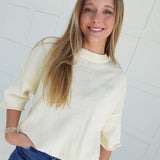 Corbyn Sweater Top - Cream