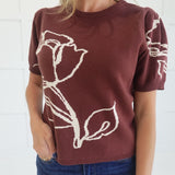 Love Grows Top - Brown