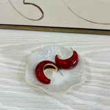 Resin Hoops - Burgundy