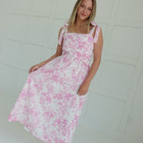 Malicent Midi Dress - Pink