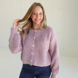 Lunsford Cardi Sweater - Pink Frost