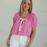 Tickled Pink For Spring Top