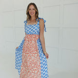 Kaleidoscope Midi Dress - Blue
