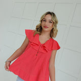 Breakaway Top - Coral