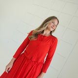 Breezey Skirt Set - Cherry