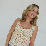 Ona Tie Top - Yellow