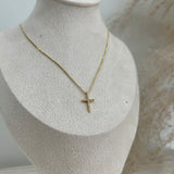 Cross Pendant Box Chain Necklace