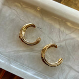 Metal Gold Hoops