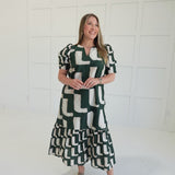 Tremor Midi Dress - H Green