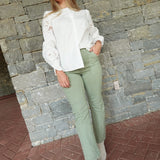 Polly High Rise Jeans - Sage