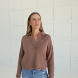 Give and Take Pullover - Brown