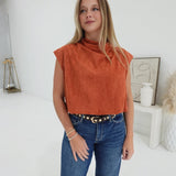 Splurge Balloon Top - Rust