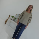 Glitz or Glam Top - Taupe