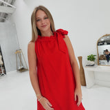 Bess Mini Dress - Red