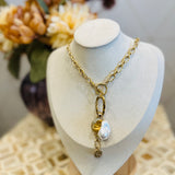 Pearl Charm Pendant Necklace