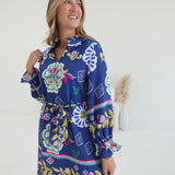 Onya Mini Dress - Cobalt