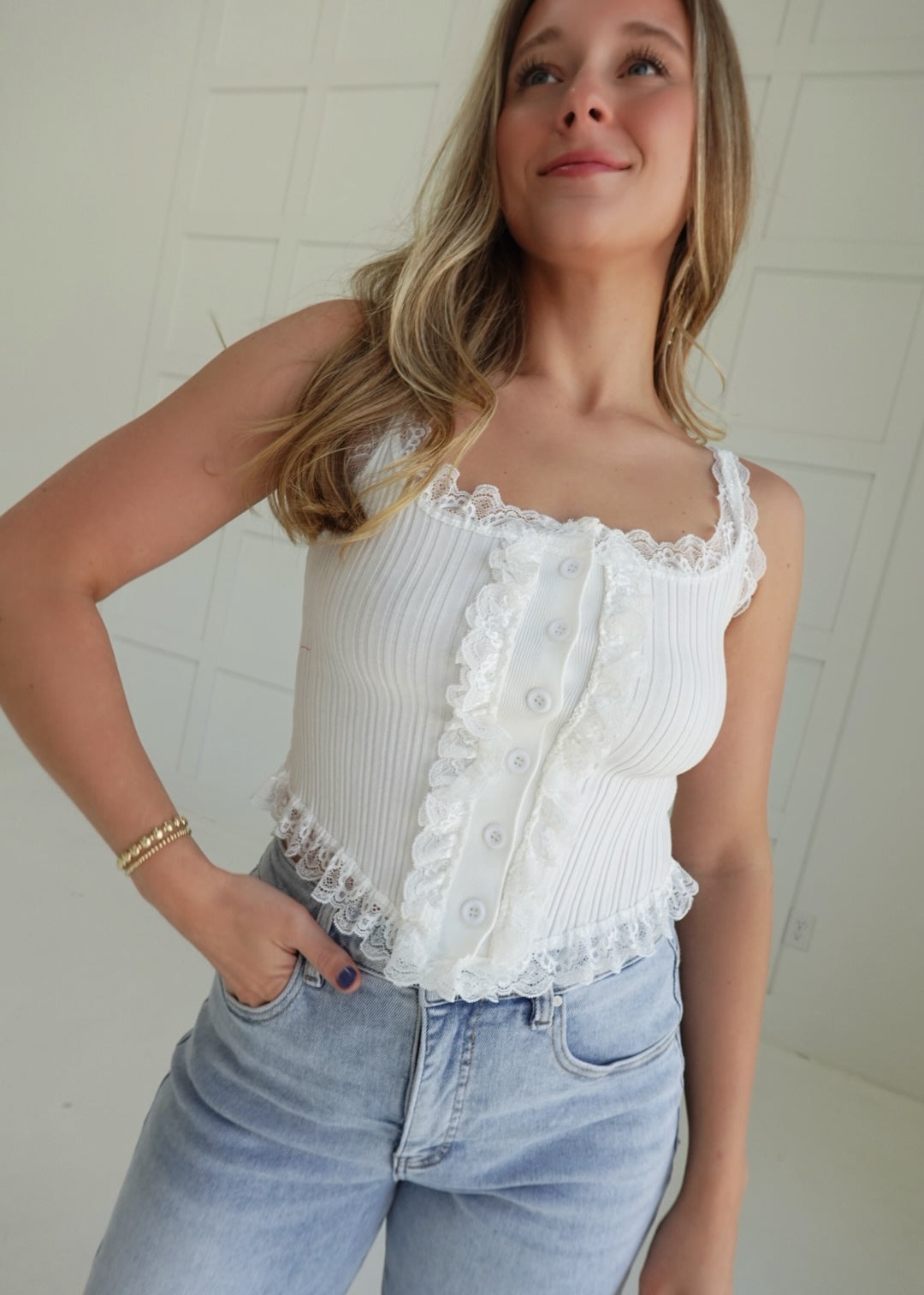 Summertime Sadness Top - Ivory