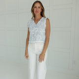 Leland Top - Blue