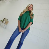 Danner Sweater Top - Hunter Green