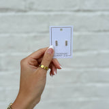 Screwback Stud Earrings - Vega