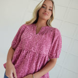Jameson Printed Top - Pink