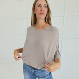 Ribbed + Ready Top - Ash Mocha