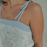 Lillia Embroidered Set - Blue