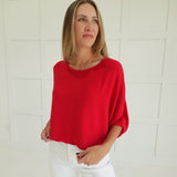 Ribbed + Ready Top - Ruby