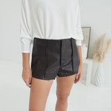 High Road Leather Shorts - Dk Choco