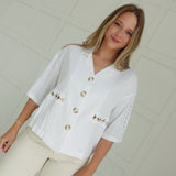 Eleanor Linen Top