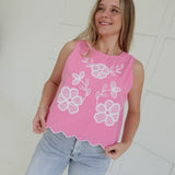 Charlene Embroidered Top
