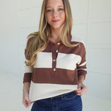 Entitlement Ease Top - Brown